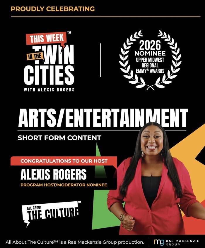 2026 Upper Midwest Emmy nominee graphic for This Week in the Twin Cities with Alexis Rogers